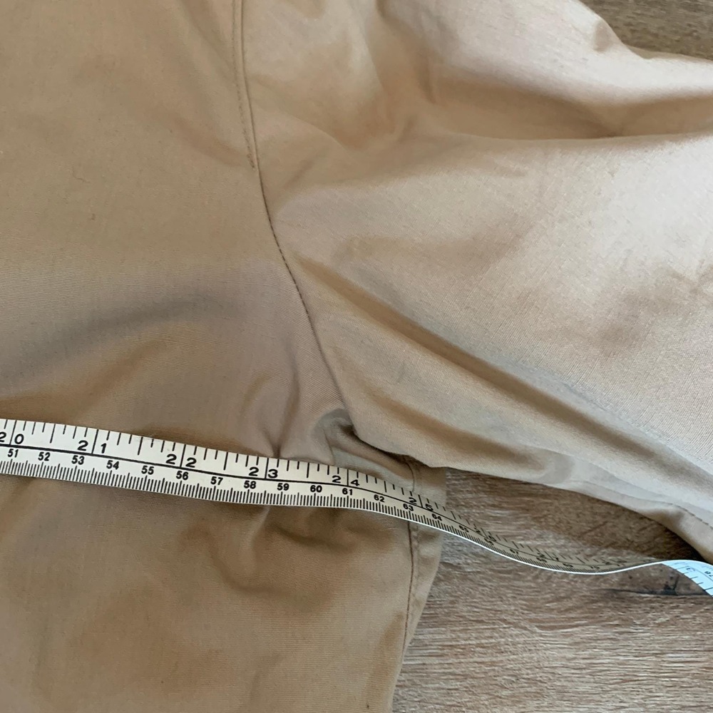 Men's Khaki Insulated Jacket with Faux Fur Collar - Picture 4 of 9